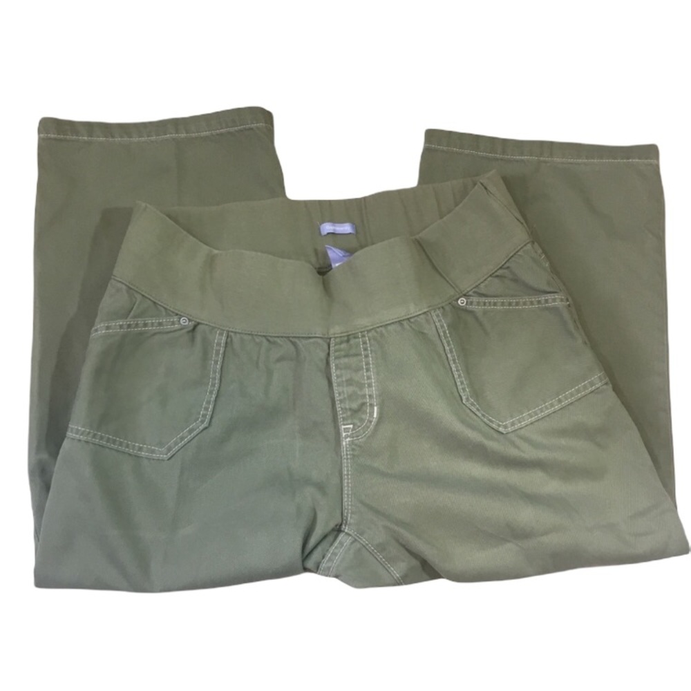 GAP maternity capris size 14 green